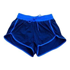 L.L. Bean Women Small 50 UPF Lined Blue Athletic/ Swim Shorts Elastic Waist Used